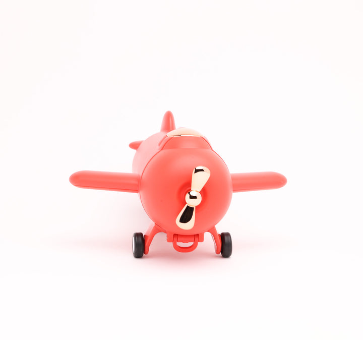 Red Airplane Vacuum Straw Bottle